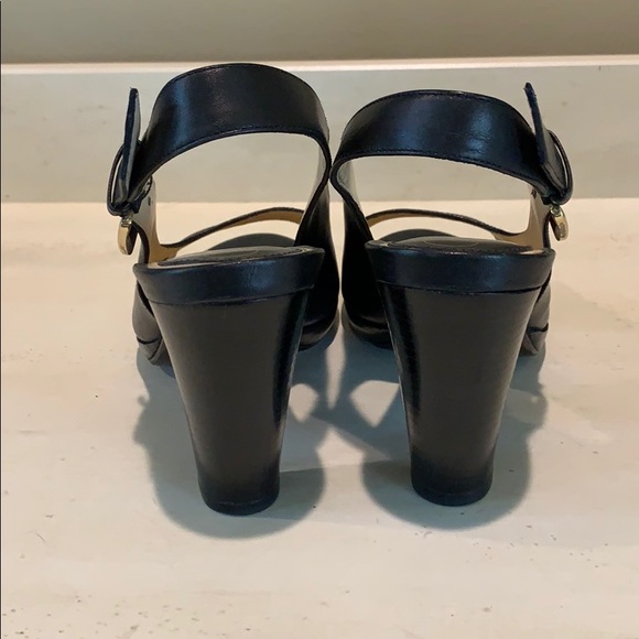 Black Slingback Cole Haan Heels - Picture 4 of 5